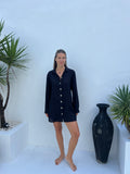 Robe chemise MILA - Noir