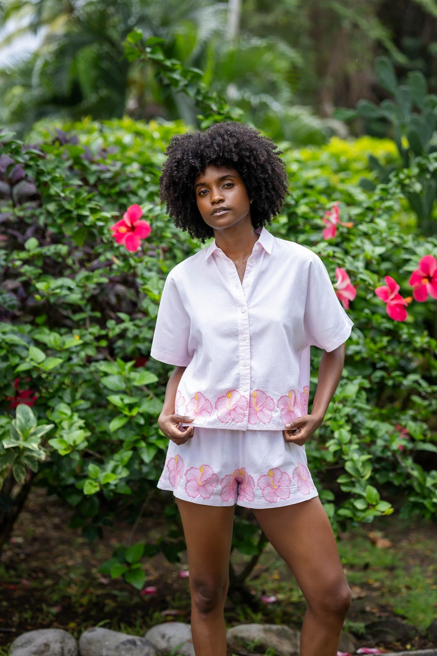 BLISS Shorts HIBISCUS - Rosa