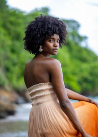 SUNSET Dress - Orange Tie&Dye