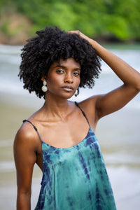 ARIE Dress - Dark Blue & Green Tie&Dye