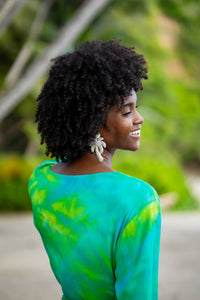 PEACOCK Dress - Green & Blue Tie&Dye